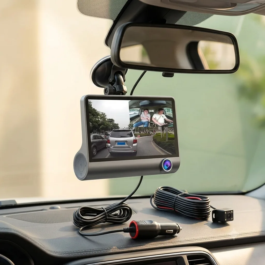 Cámara DVR para carro 3 en 1