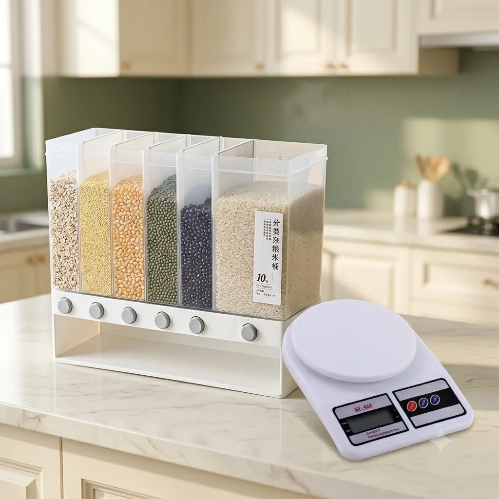 Dúo dispensador de cereales + gramera