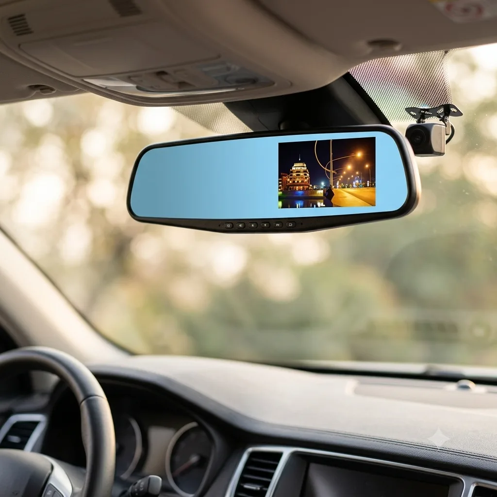 Espejo Retrovisor con Cámara DVR
